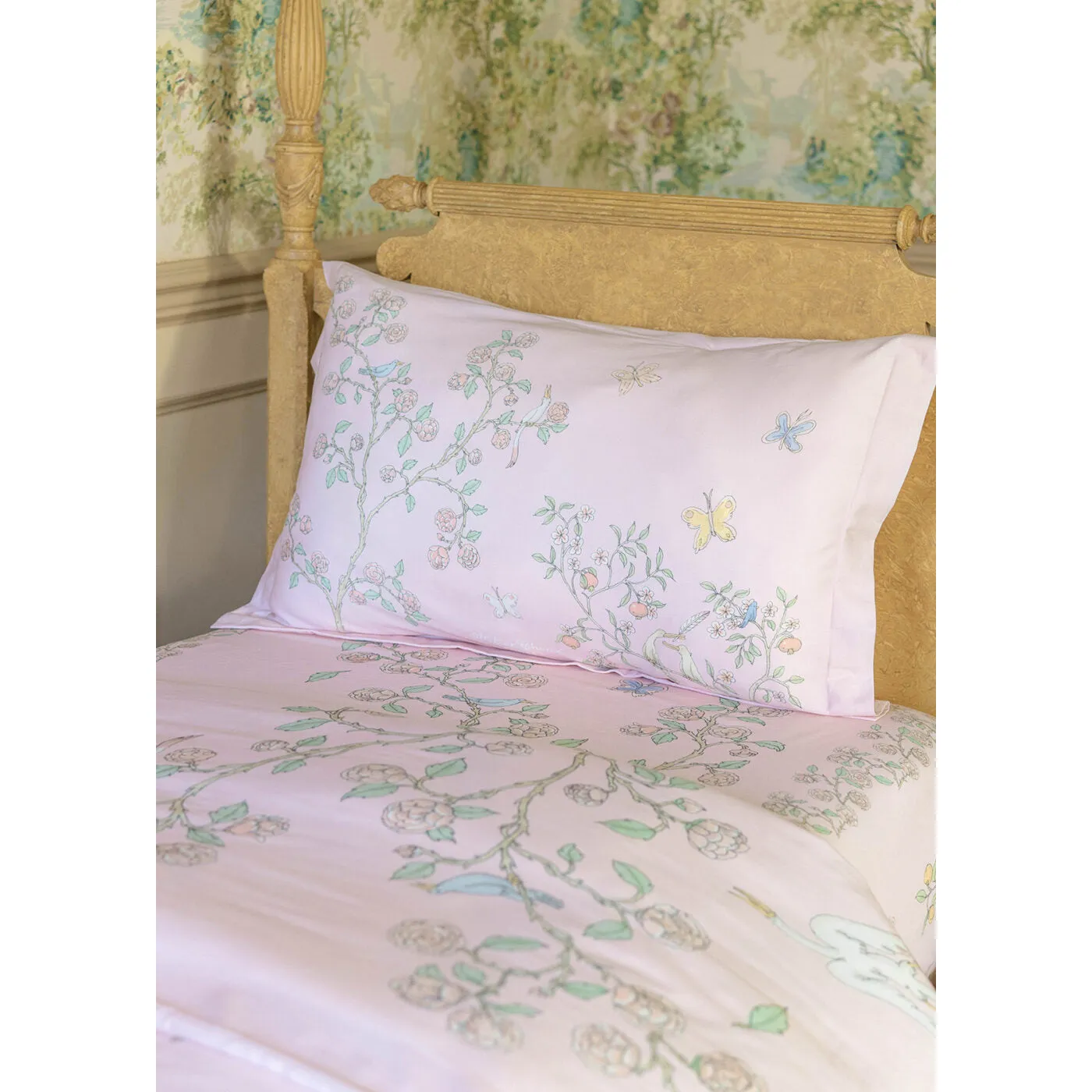 Atelier Choux Single Bed Pillow Cover in Bloom Pink