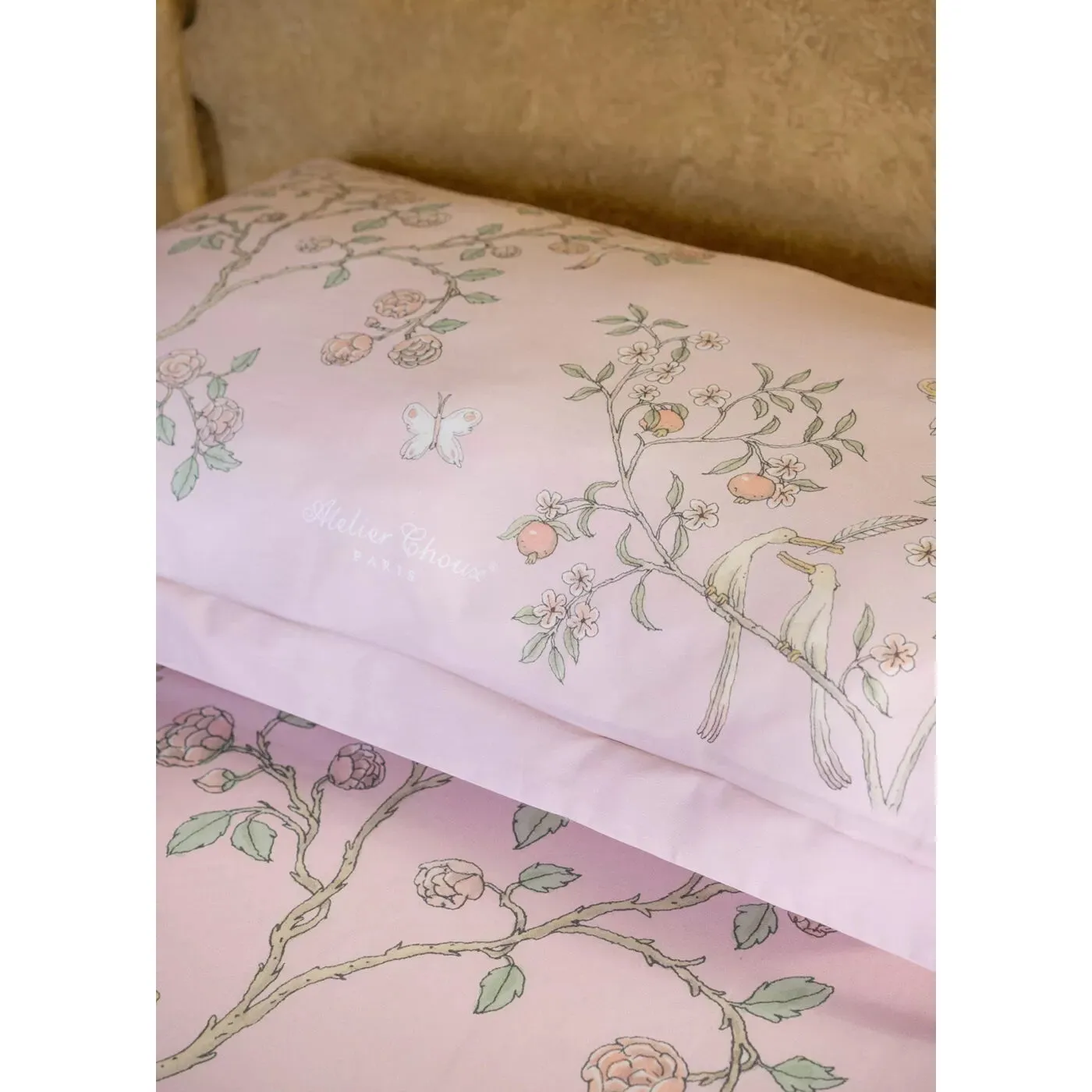 Atelier Choux Single Bed Pillow Cover in Bloom Pink
