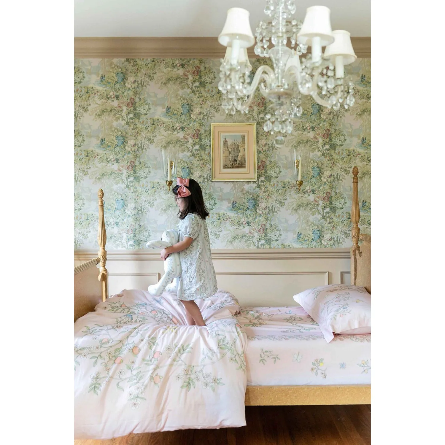 Atelier Choux Single Bed Pillow Cover in Bloom Pink