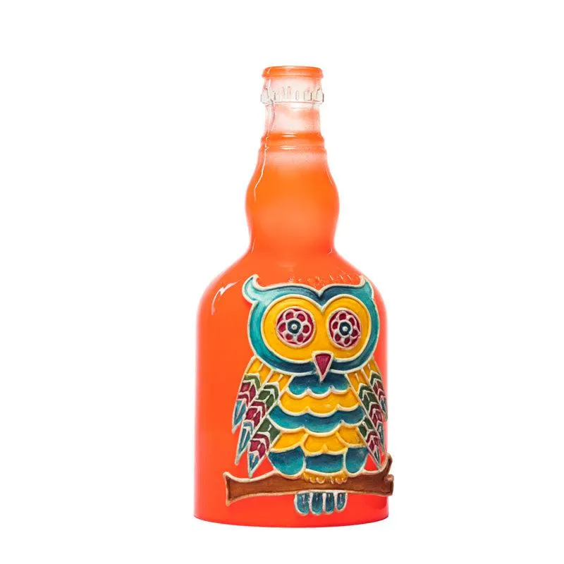 Colorful Owl Handmade Inlit (Orange)