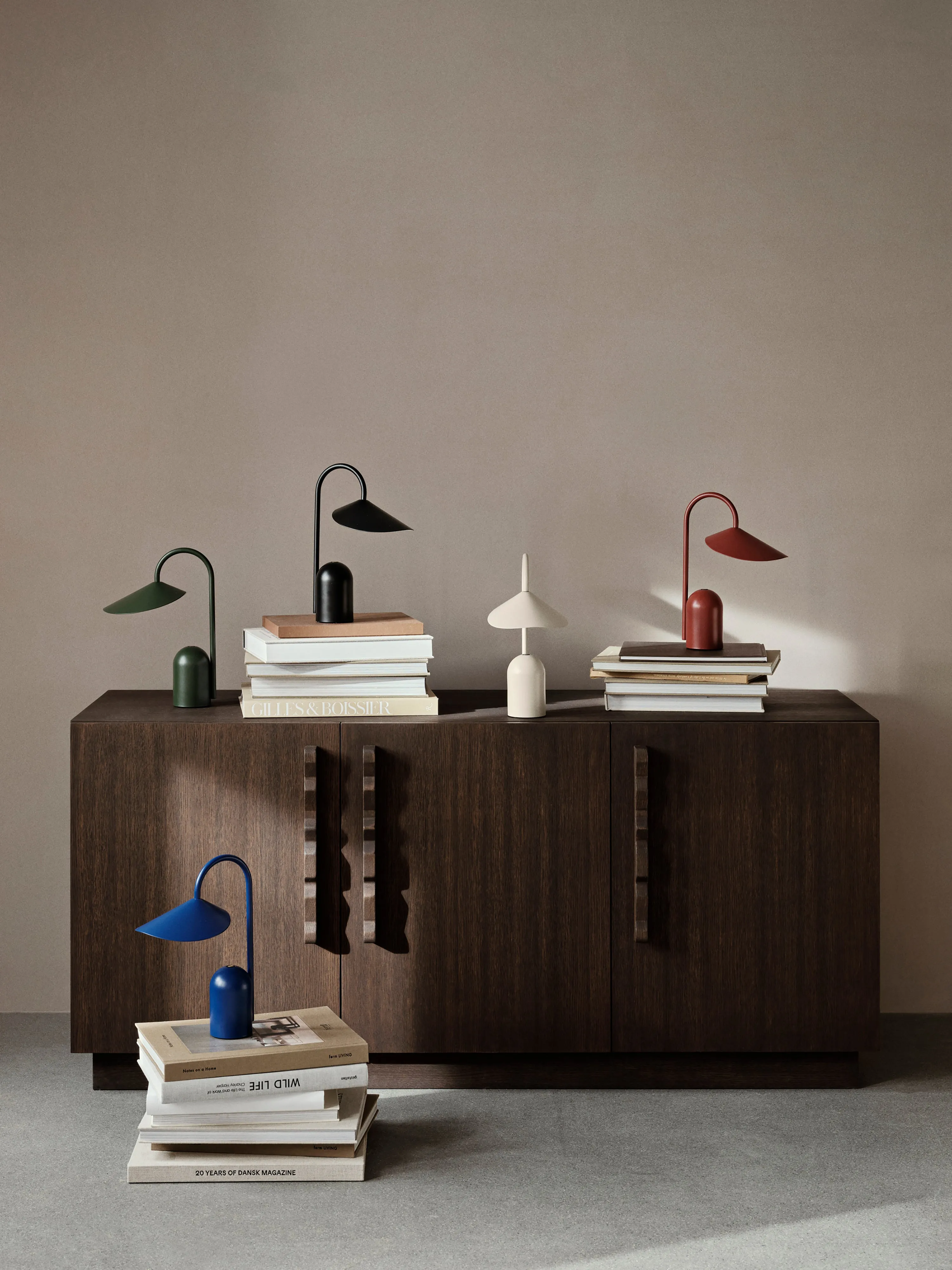 Ferm Living Arum Portable Lamp Grass Green