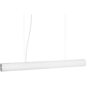 Ferm Living Vuelta Suspension Lamp Stainless Steel 100 Cm, White