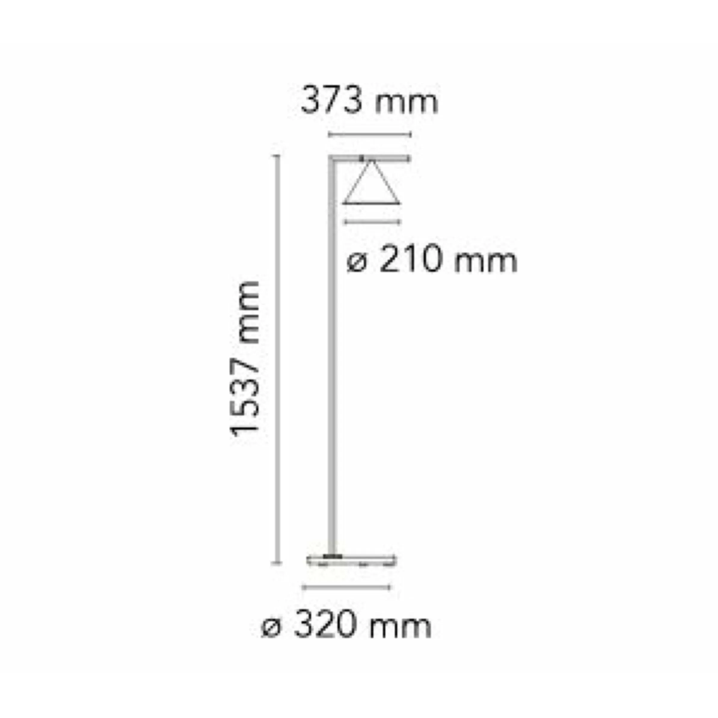 Flos Captain Flint Floor Lamp, Anthracite
