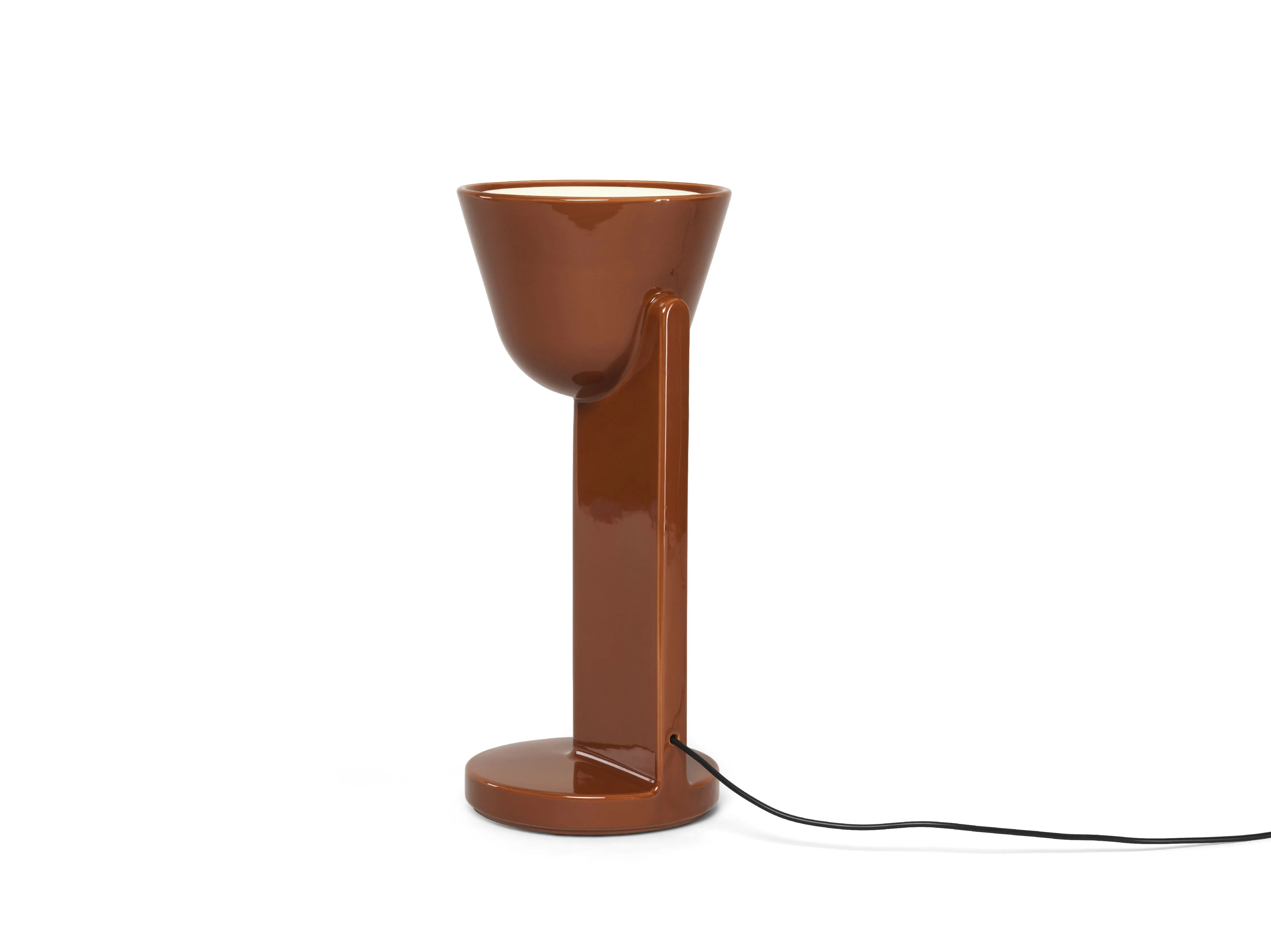 Flos Cramique Table Lamp Up, Rust Red