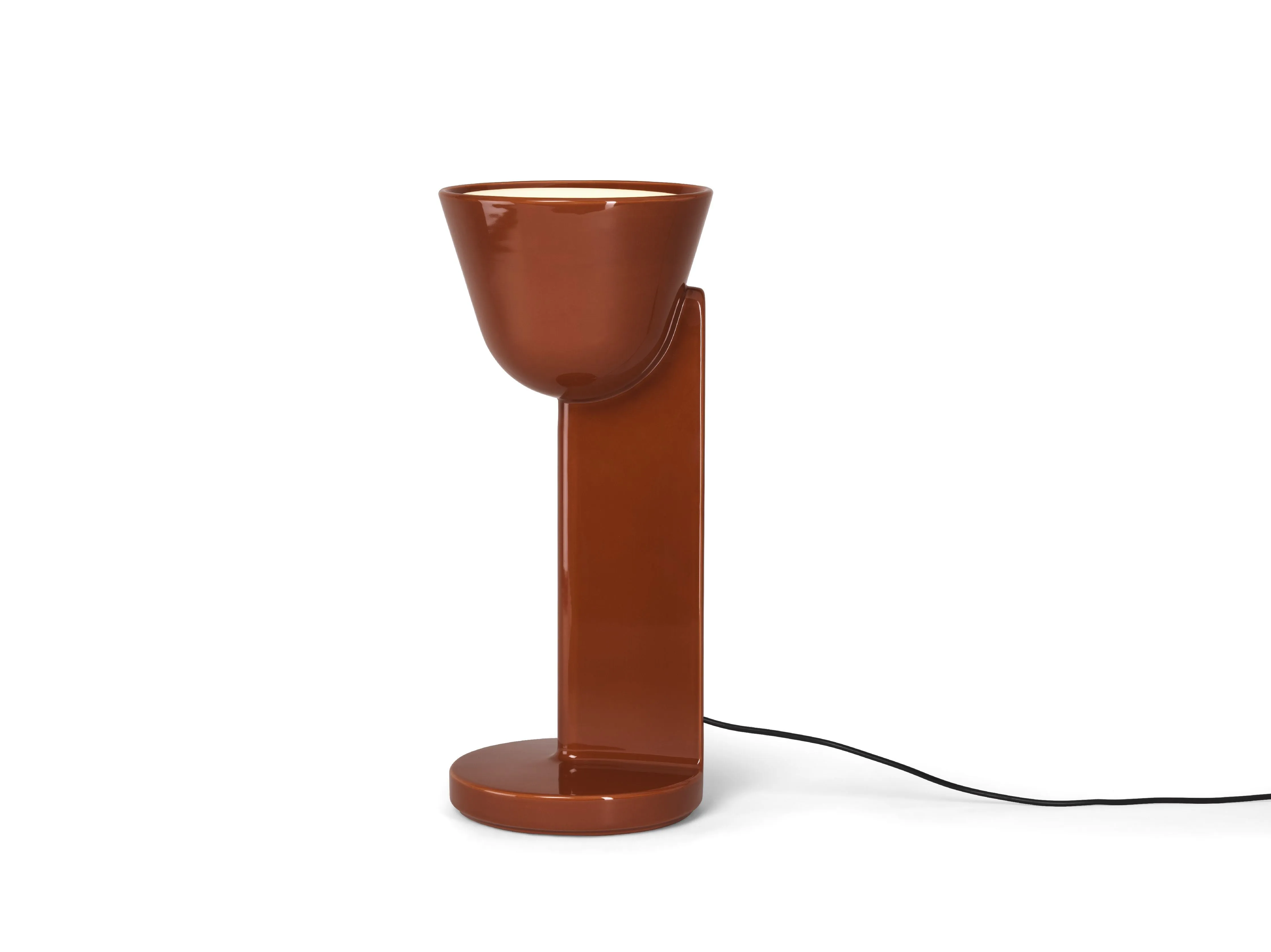 Flos Cramique Table Lamp Up, Rust Red