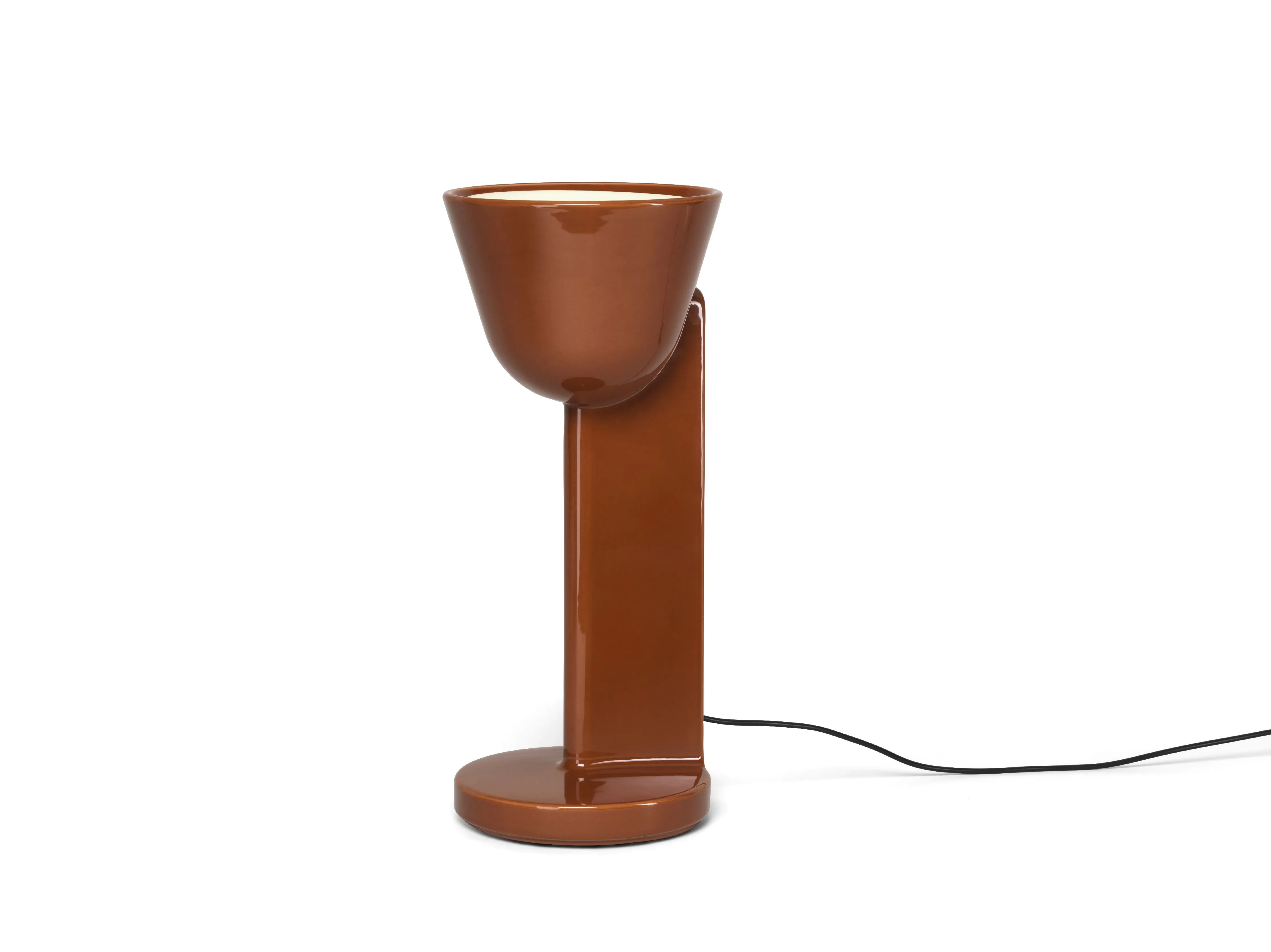 Flos Cramique Table Lamp Up, Rust Red