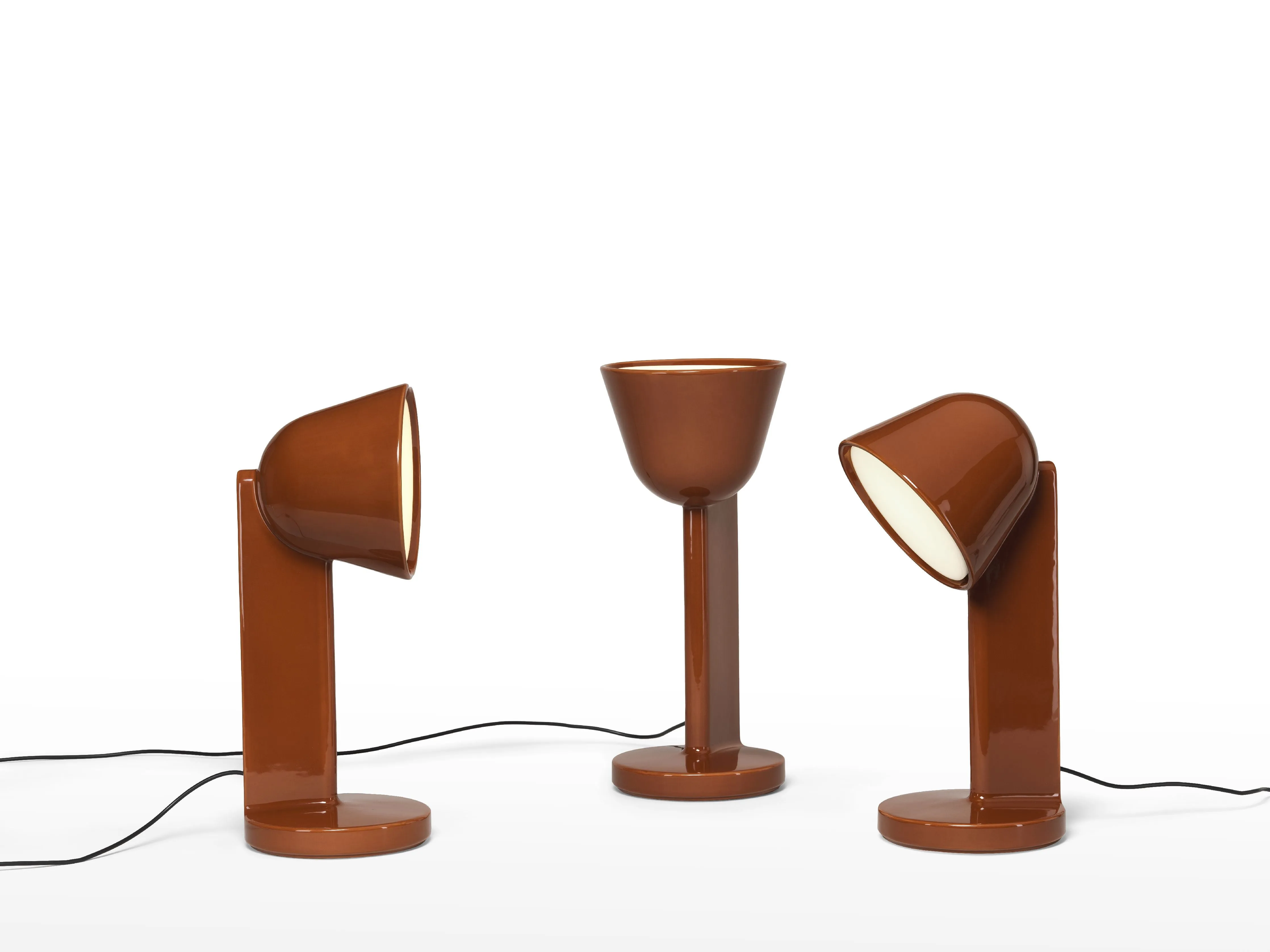 Flos Cramique Table Lamp Up, Rust Red