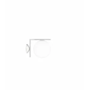 Flos Ic Light C/W1 Wall/Ceiling Lamp, Chrome