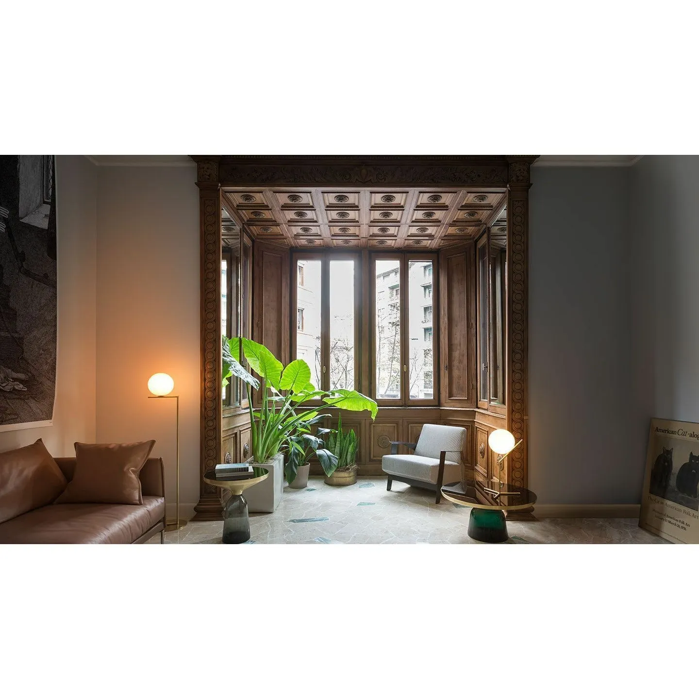 Flos Ic Light F1 Floor Lamp, Brass