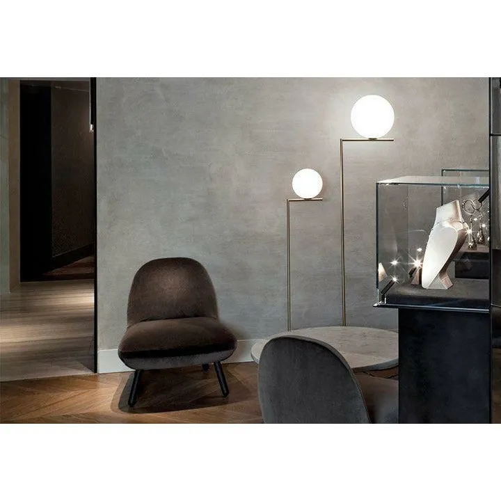 Flos Ic Light F2 Floor Lamp, Black