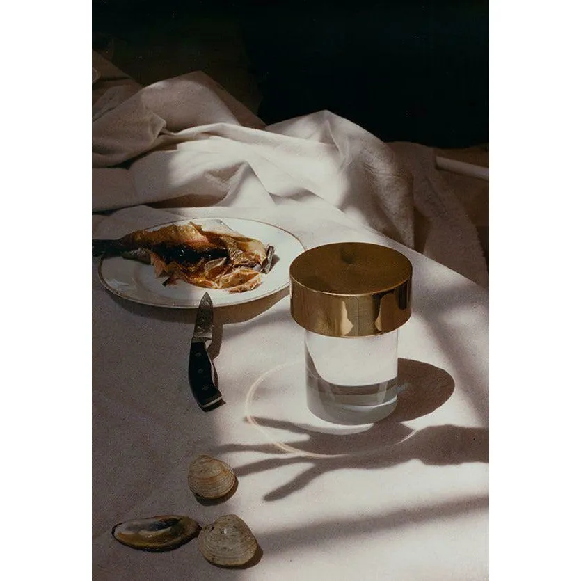 Flos Last Order Clear Table Lamp, Brass