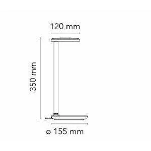 Flos Oblique Table Lamp, Matt White