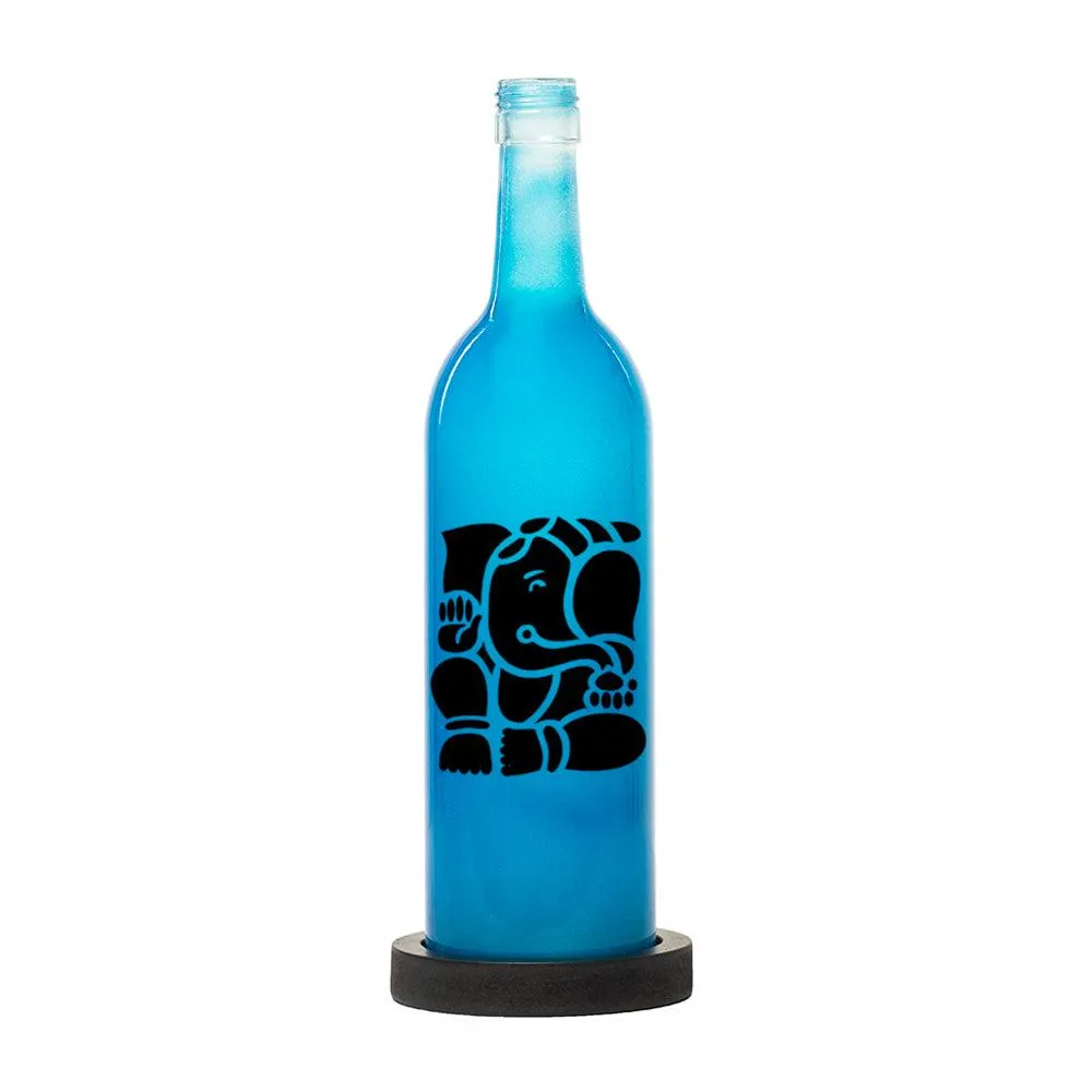Ganesha Inlit Lamp (Blue)