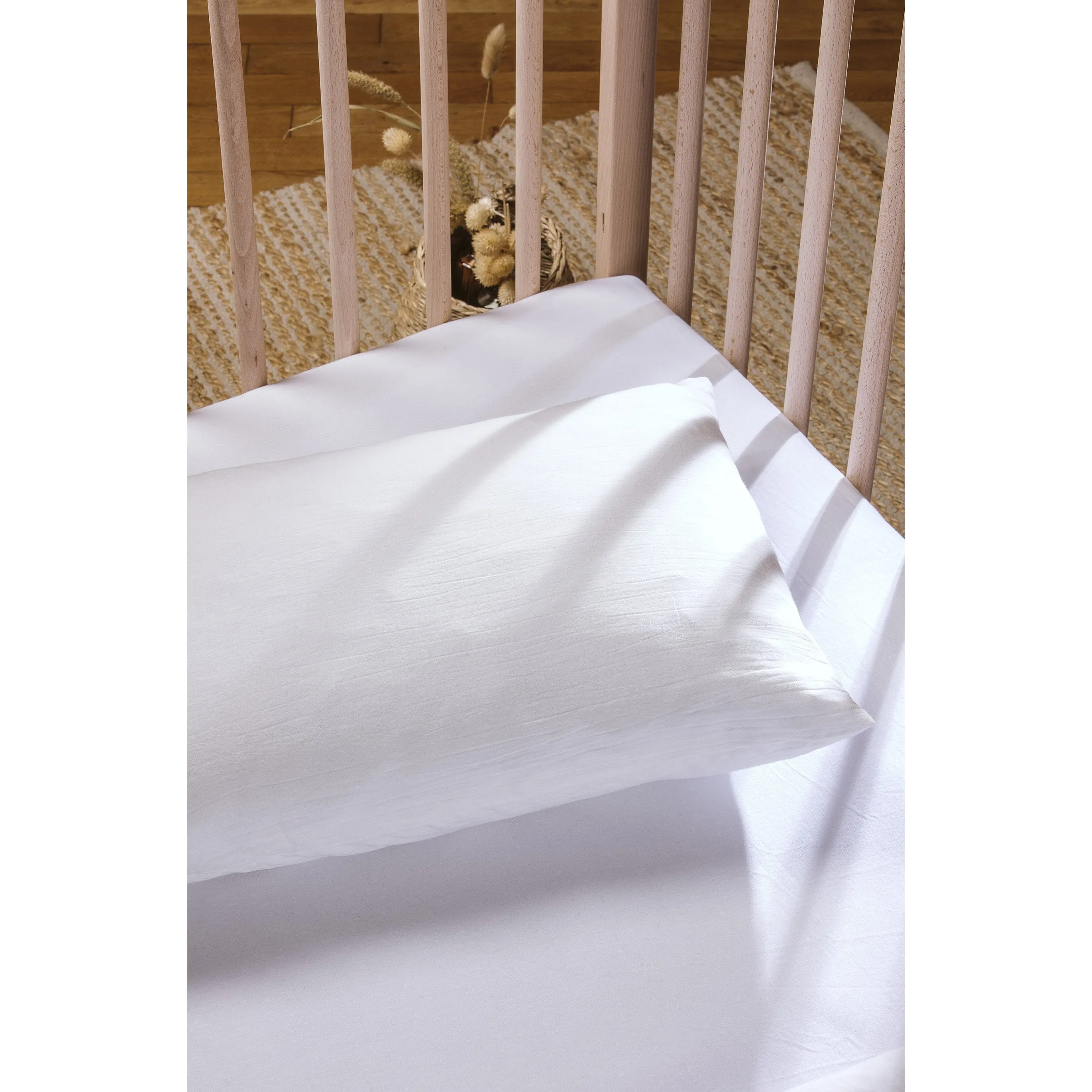 Kadolis Organic Cotton Pillow Case 40x60cm Blanc