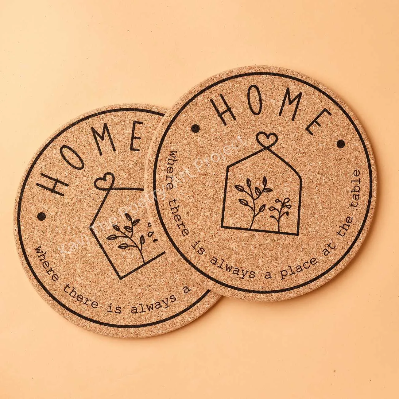 Kavi Home Cork Hot Plates (Set of 2)