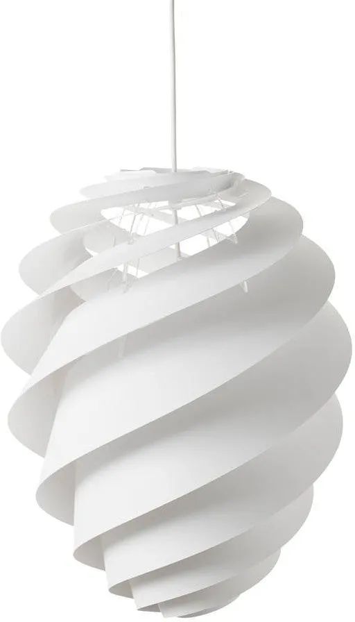 Le Klint Swirl Ii Pendant, White 55 Cm
