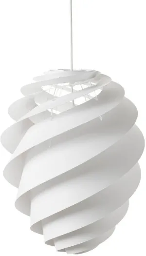 Le Klint Swirl Ii Pendant, White 55 Cm