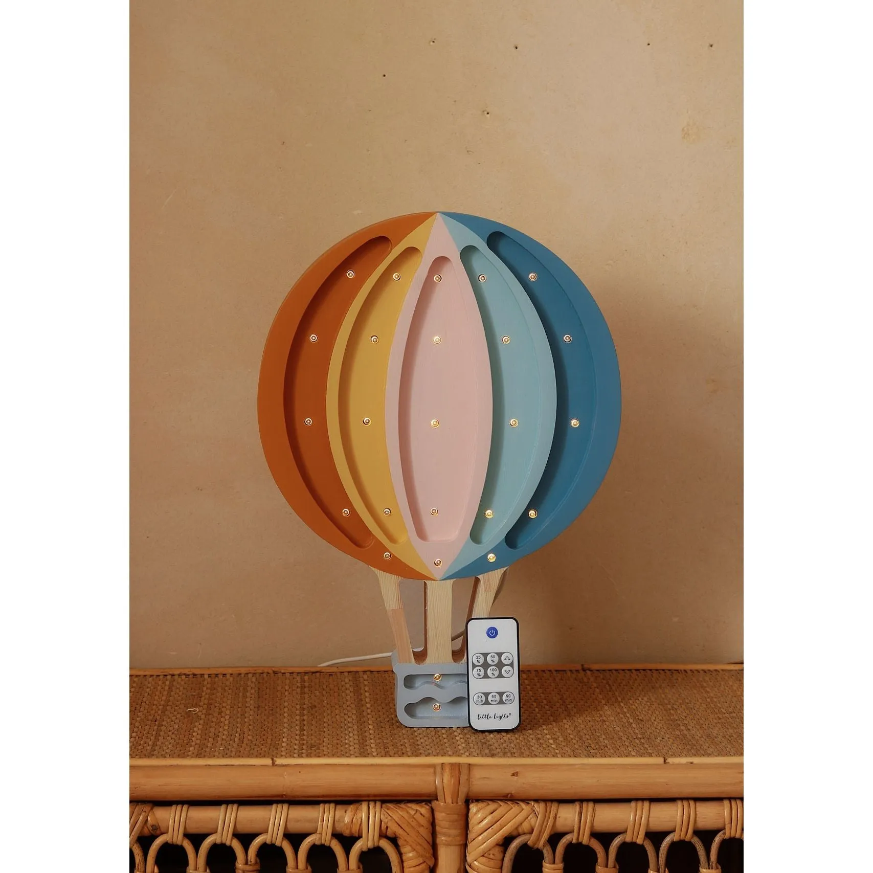 Little Lights Hot Air Balloon / Retro Rainbow Lamp (Pre-Order; Est. Delivery in 4-8 Weeks)