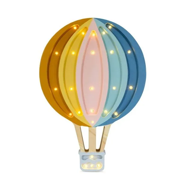 Little Lights Hot Air Balloon / Retro Rainbow Lamp (Pre-Order; Est. Delivery in 4-8 Weeks)