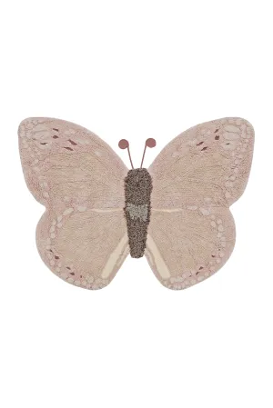 Lorena Canals Animal Rugs Baby Butterfly Machine Washable Cotton Rug - 90x120cm