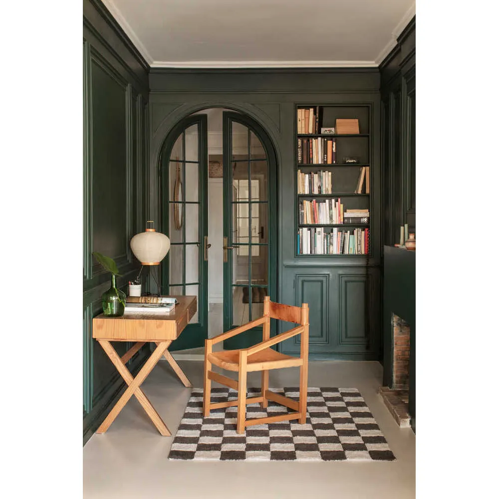 Lorena Canals Kitchen Tiles Dark Grey Machine Washable Cotton Rug - 120x160cm (Online Exclusive)