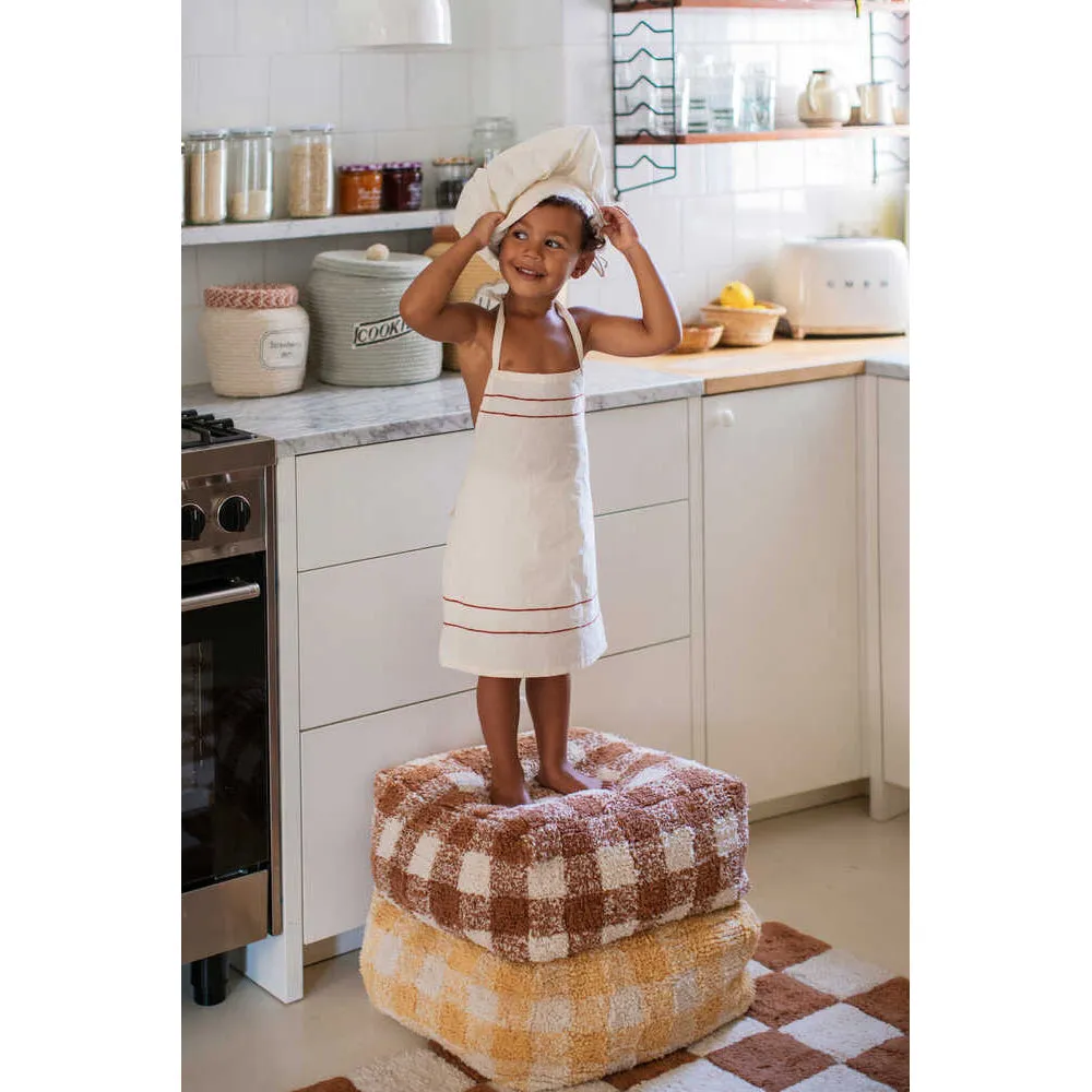 Lorena Canals Kitchen Tiles Toffee Machine Washable Cotton Rug - 120x160cm (Online Exclusive)