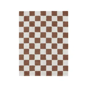 Lorena Canals Kitchen Tiles Toffee Machine Washable Cotton Rug - 120x160cm (Online Exclusive)