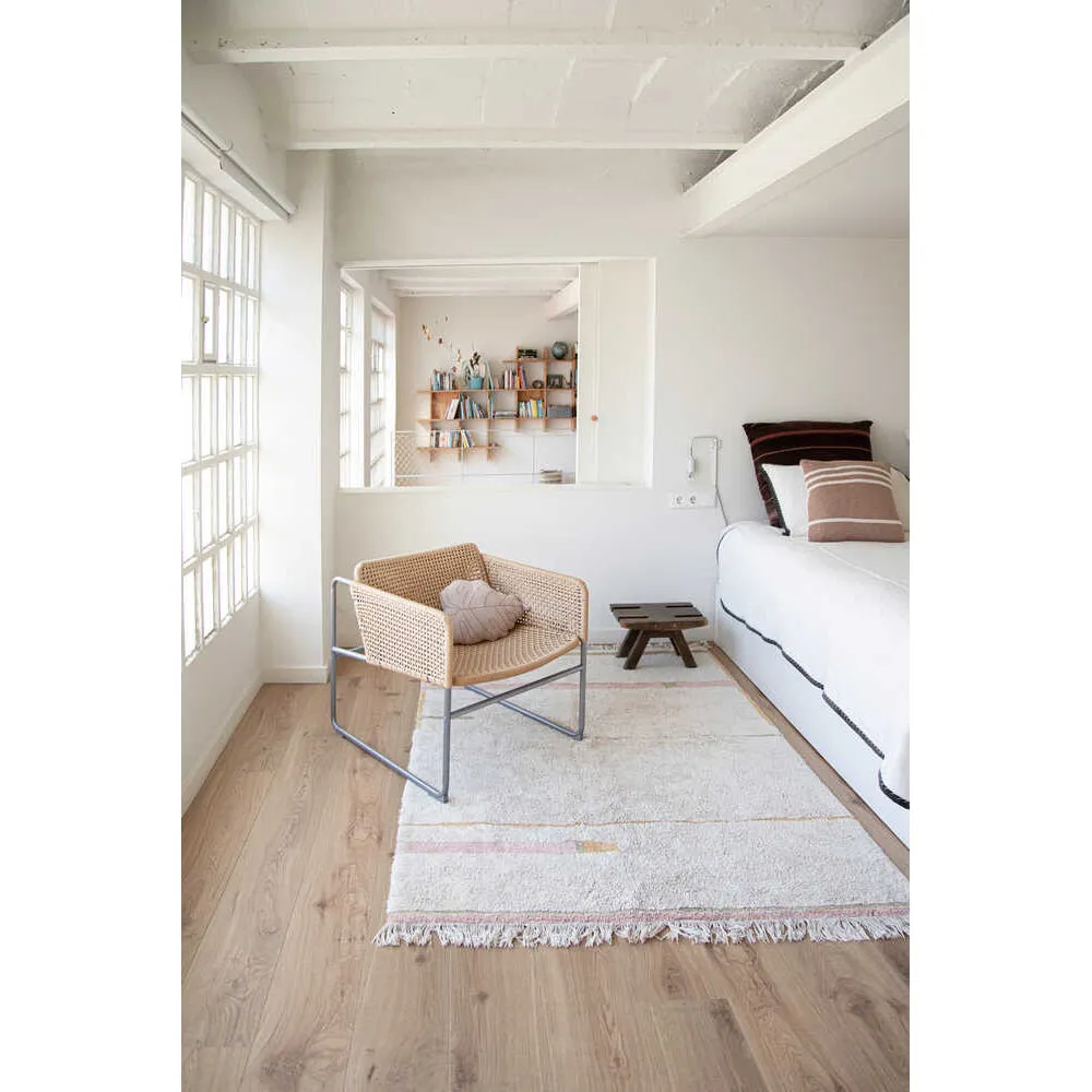 Lorena Canals Maxi Rugs Lane Natural - Vintage Nude Machine Washable Cotton Rug - 200x300cm (Pre-Order; Est. Delivery in 4-8 Weeks)