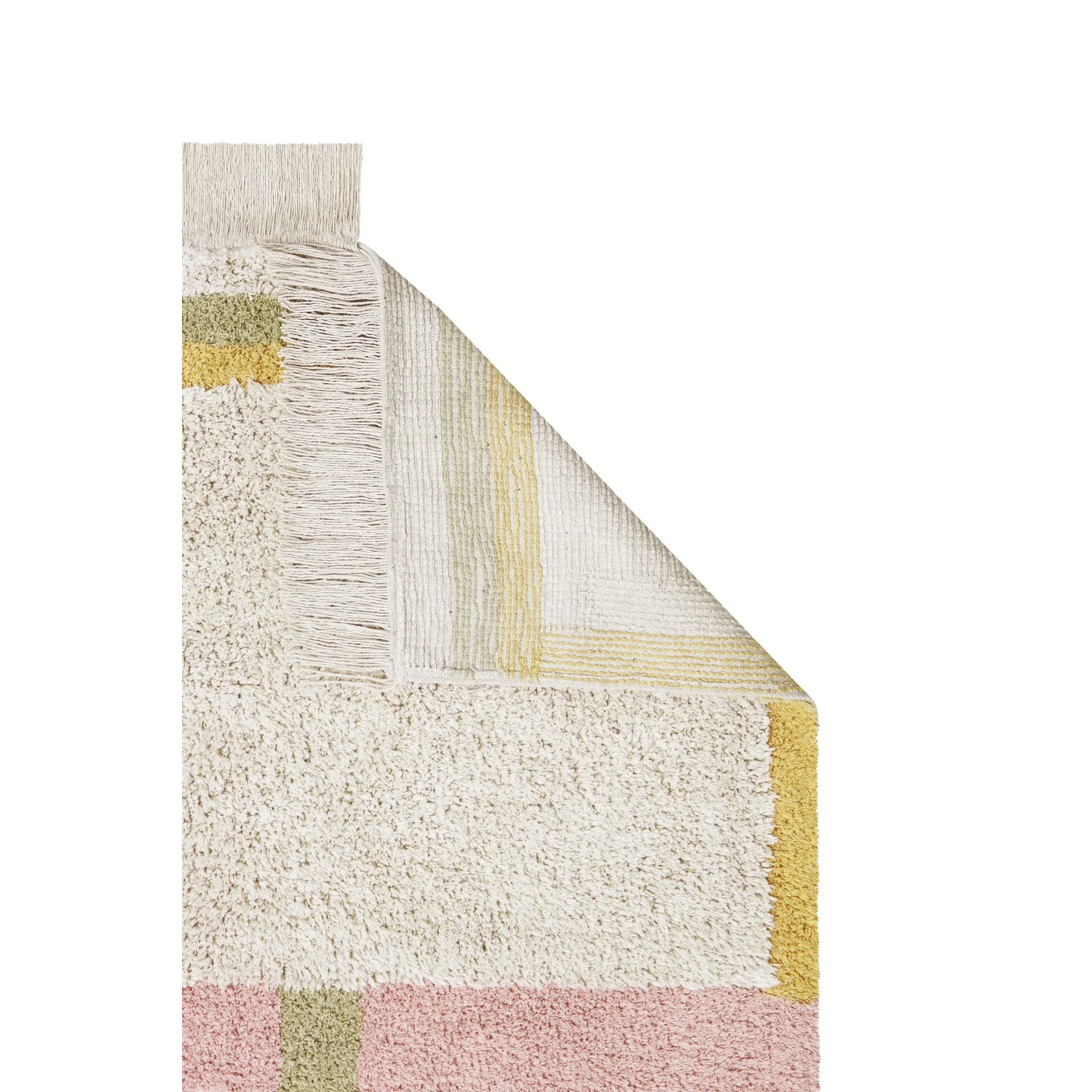 Lorena Canals Maxi Rugs Lane Natural - Vintage Nude Machine Washable Cotton Rug - 200x300cm (Pre-Order; Est. Delivery in 4-8 Weeks)
