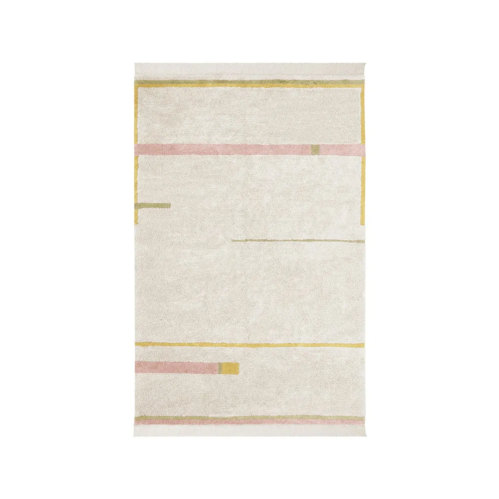 Lorena Canals Maxi Rugs Lane Natural - Vintage Nude Machine Washable Cotton Rug - 200x300cm (Pre-Order; Est. Delivery in 4-8 Weeks)