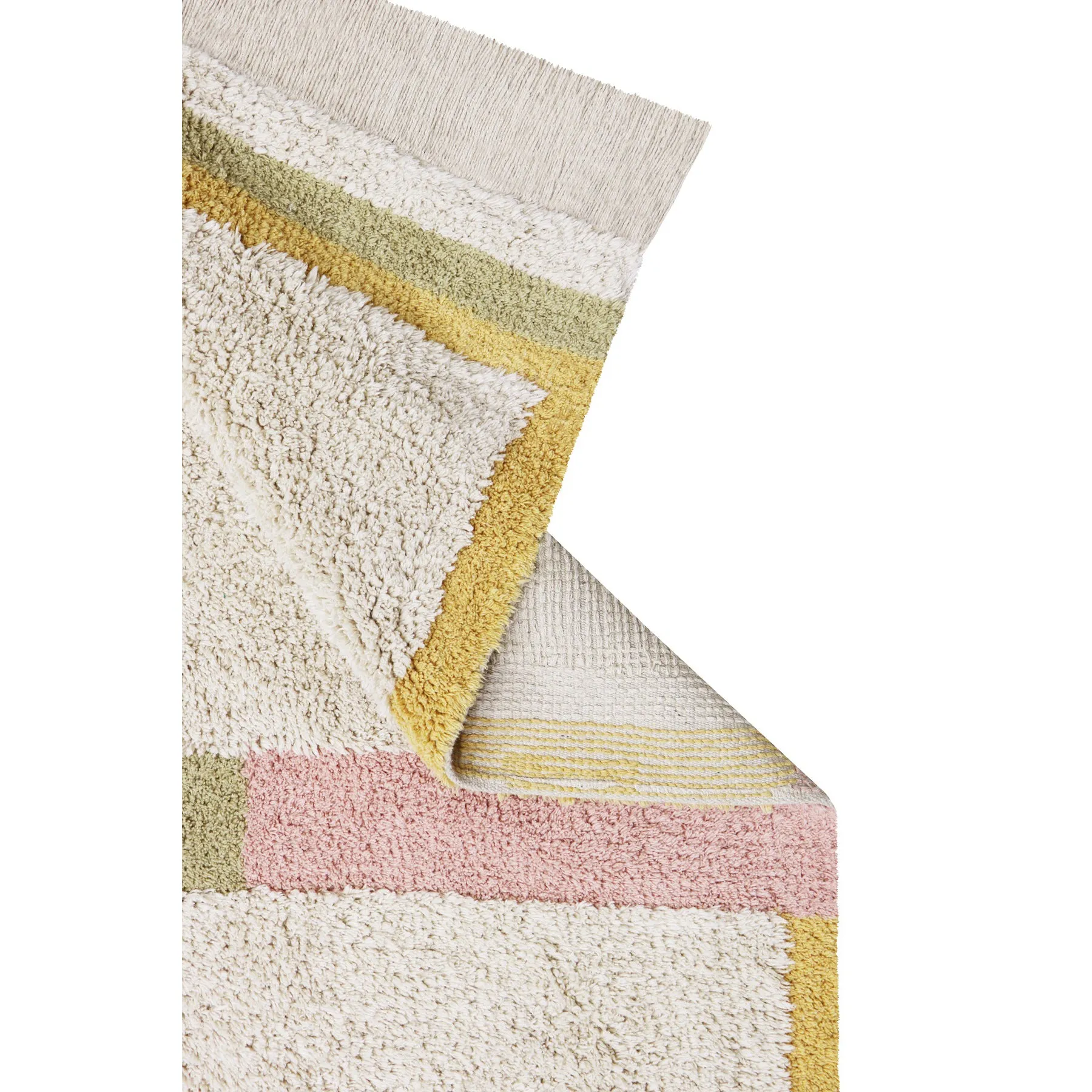 Lorena Canals Maxi Rugs Lane Natural - Vintage Nude Machine Washable Cotton Rug - 200x300cm (Pre-Order; Est. Delivery in 4-8 Weeks)