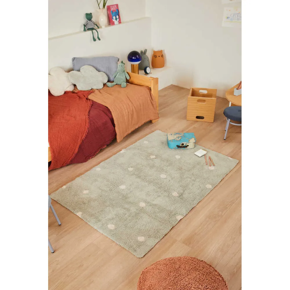 Lorena Canals Mushroom Hunters Clouds Natural Machine Washable Floor Cushion - 40x50cm