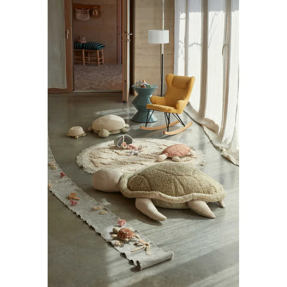 Lorena Canals Sea Wonders Island Machine Washable Cotton Play Rug - 120x120cm (Pre-Order; Est. Delivery in 4-8 Weeks)