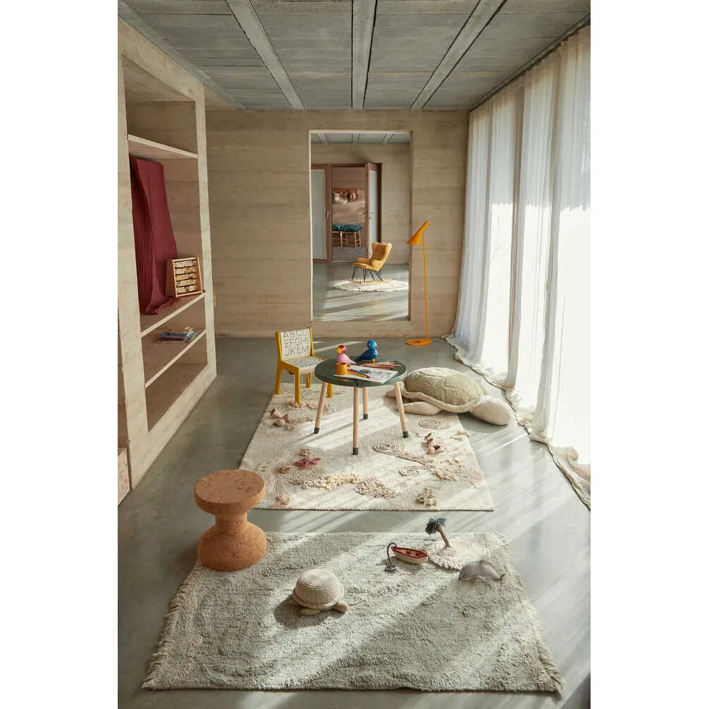Lorena Canals Sea Wonders Waves Machine Washable Cotton Play Rug - 90x130cm (Online Exclusive)