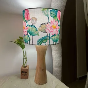 Lotus Wooden Lamp Shade (Round)