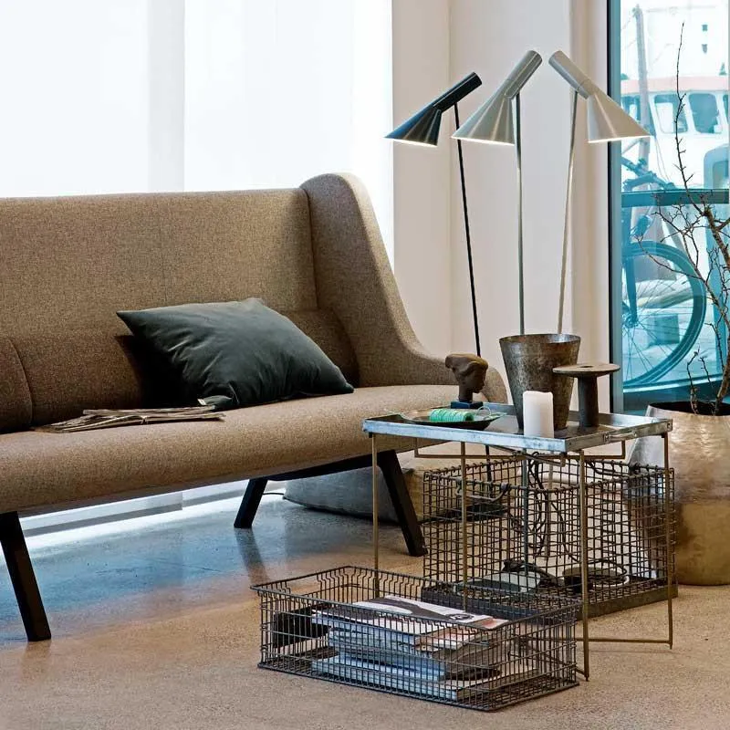 Louis Poulsen Aj Floor Lamp, Pale Petroleum