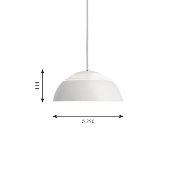 Louis Poulsen Aj Royal Pendant Led  250 Mm, White