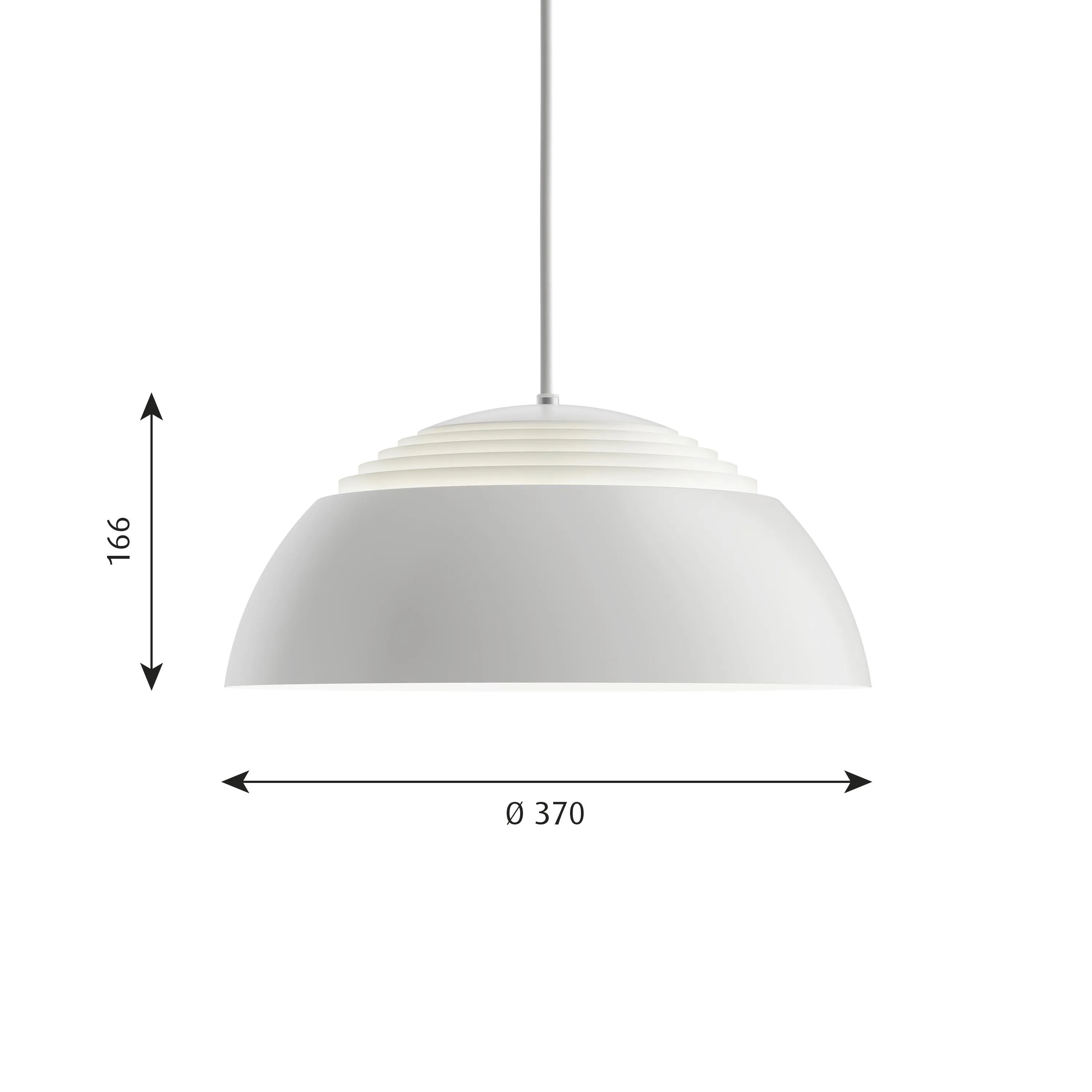 Louis Poulsen Aj Royal Pendant Led  370 Mm, White