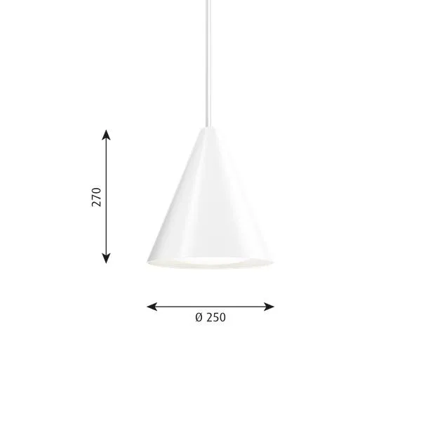 Louis Poulsen Keglen Pendant Led  250 Mm, White
