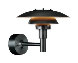 Louis Poulsen Ph 3 21/2 Outdoor Wall Lamp, Black