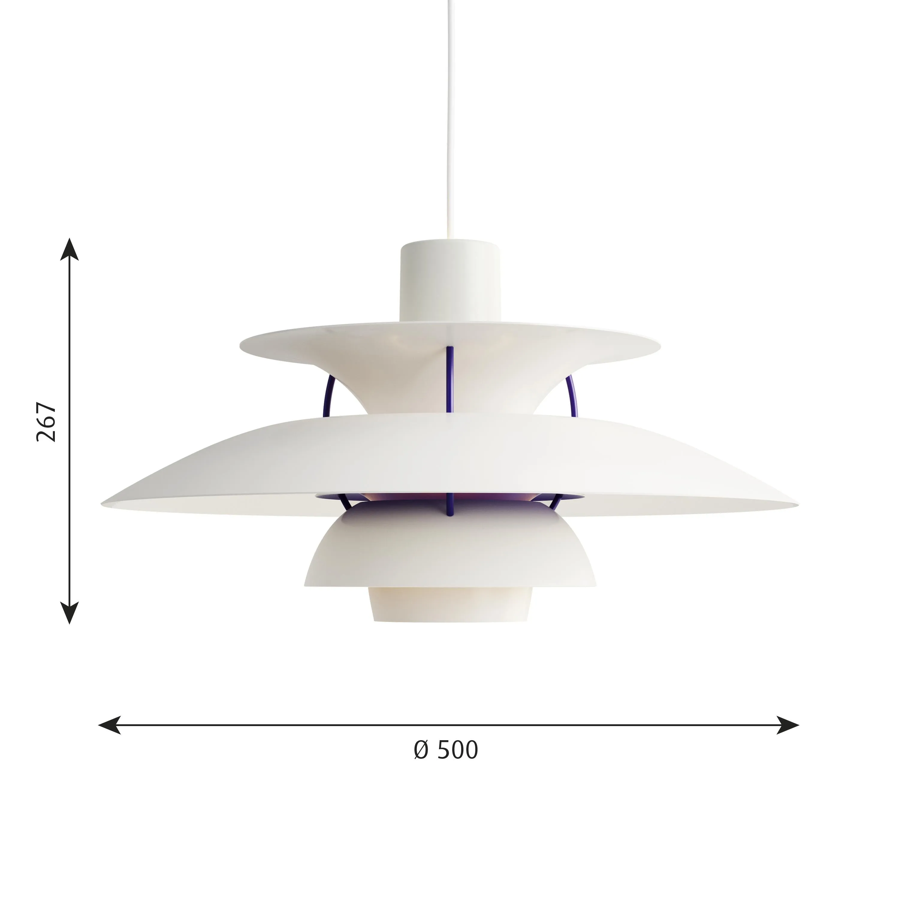 Louis Poulsen Ph 5 Pendant, Classic White