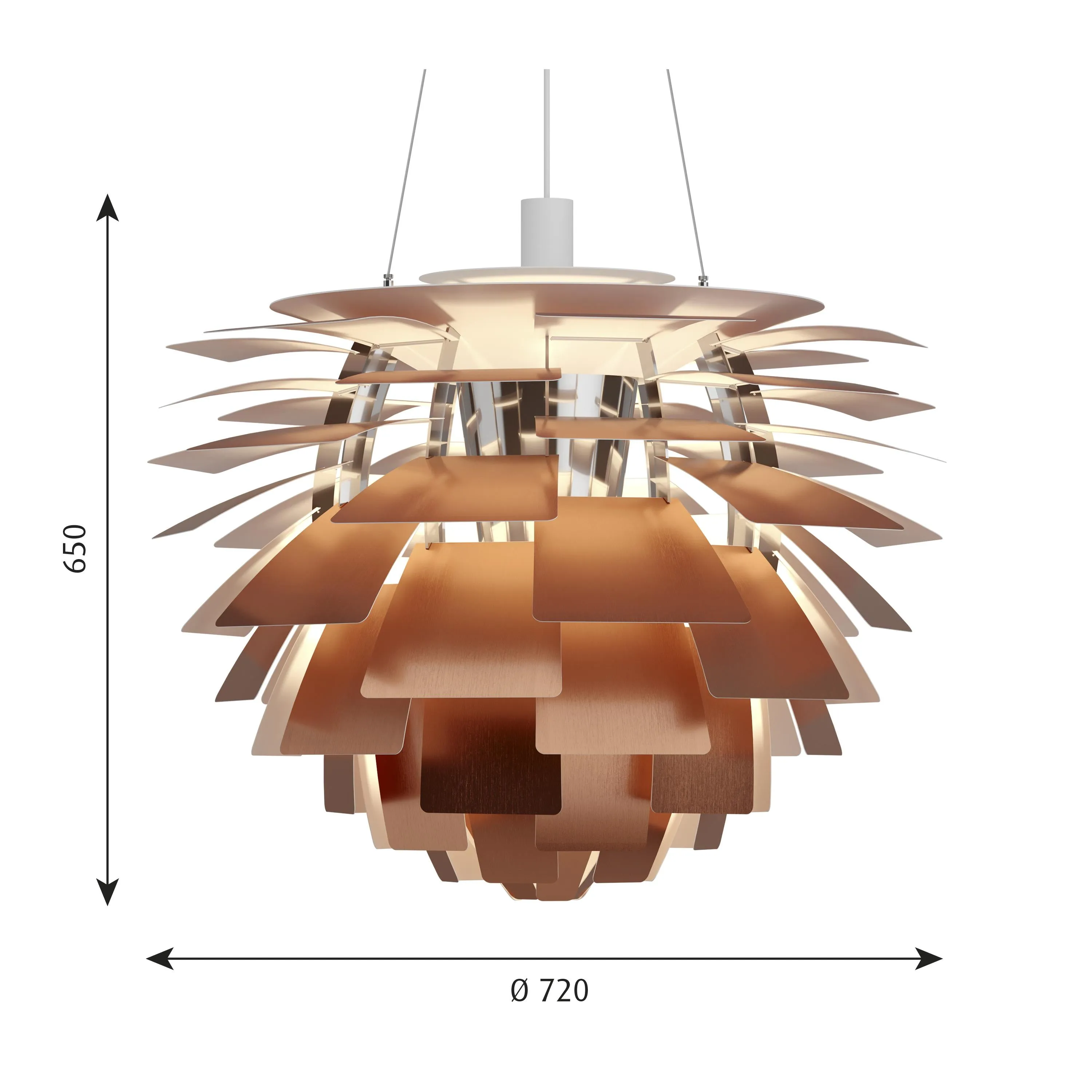 Louis Poulsen Ph Artichoke Led Pendant Copper, 720