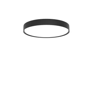 Louis Poulsen Slim Round Semi Recessed Luminaire  440 Mm, Black