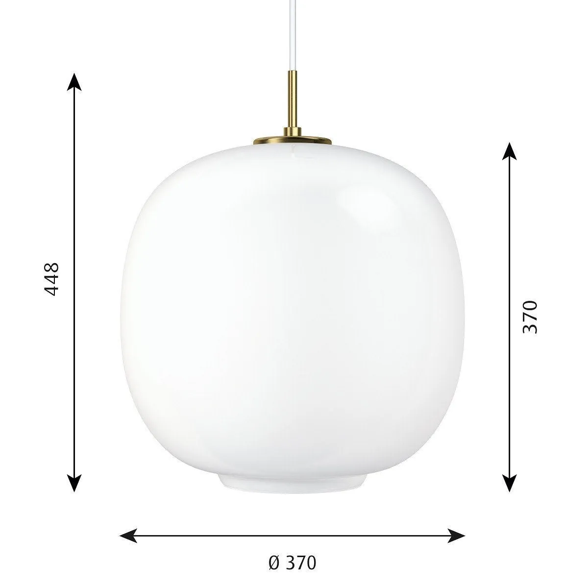 Louis Poulsen Vl45 Pendant 100 W E27 Opal White, 350