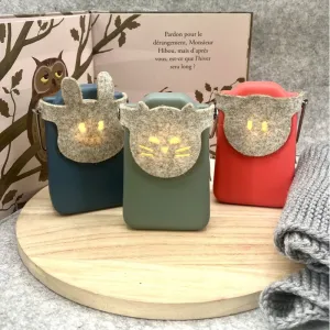 Maison Polochon Kivala 5-in-1 Lamp Box - Coral Red