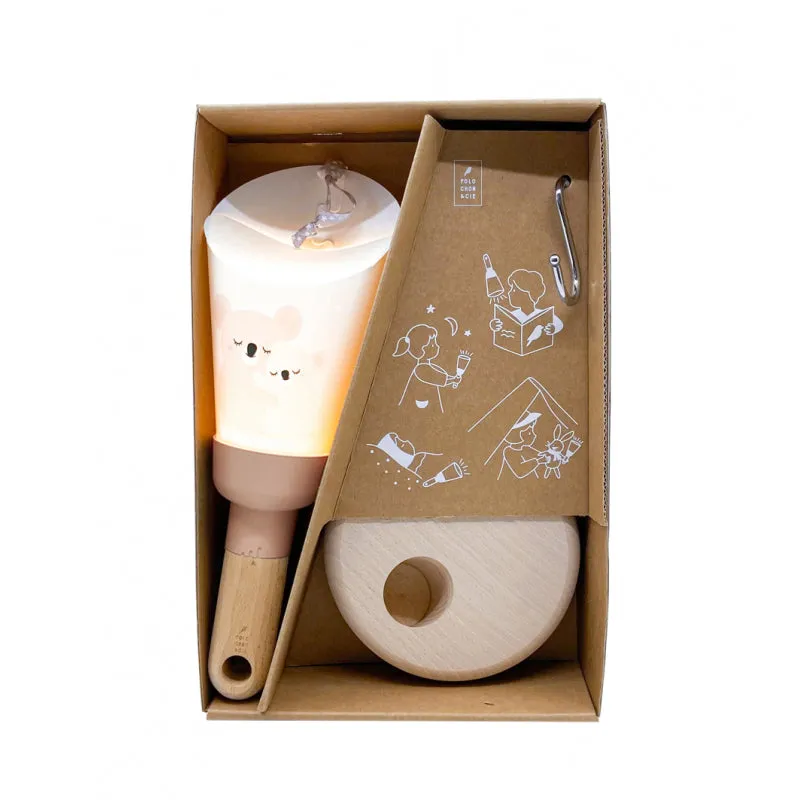 Maison Polochon Nomadic Lamp Box 5 in 1 Baby Love Koalas - Powder Pink