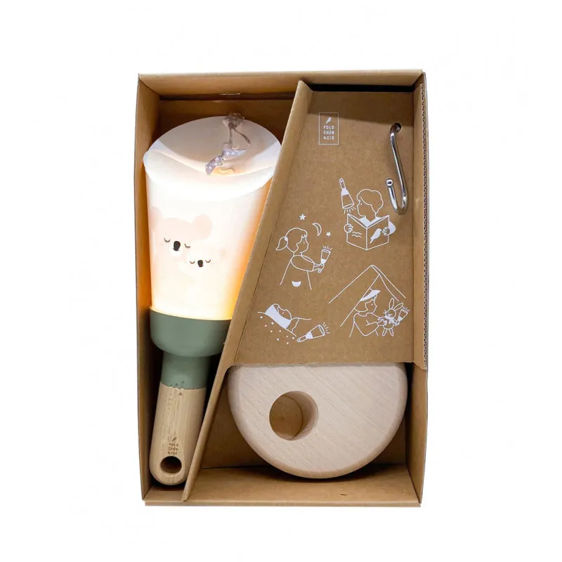 Maison Polochon Nomadic Lamp Box 5 in 1 Baby Love Koalas - Sage Green