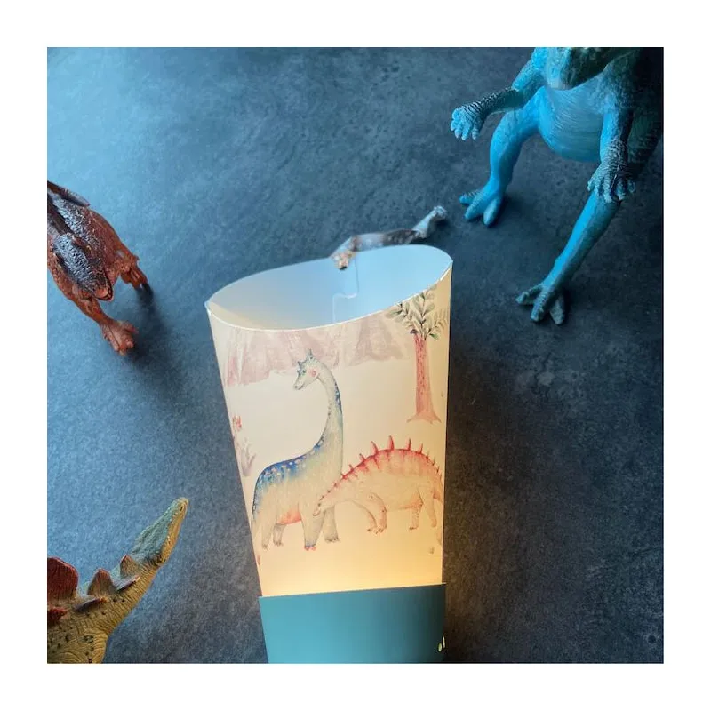 Maison Polochon Nomadic Lamp Box 5 in 1 Dinosaur - Sage Green