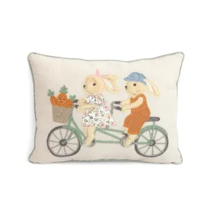 Mon Ami Bunny Bike Ride Pillow