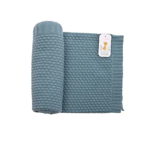 Moulin Roty Sous Mon Baobab Blue Mixed Wool Blanket